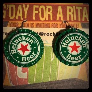 2 for 10, Beer Cap Earrings